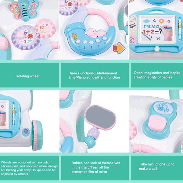 Baby Activity Walker With Eductional Toys