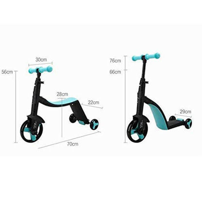 2 In 1 Multifunctional Kick Scooter & Tricycle