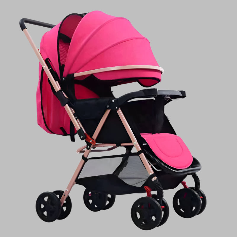 BABY FRIENDLY STROLLER WITH UMBRELLA CANOPY