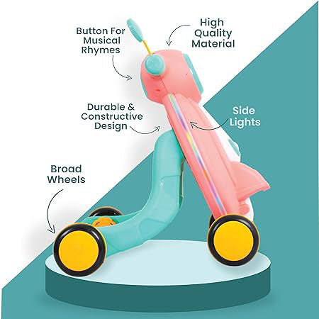 BABY TINY STEPS FUNCTIONAL WALKER WITH LIGHTS, SOUNDS