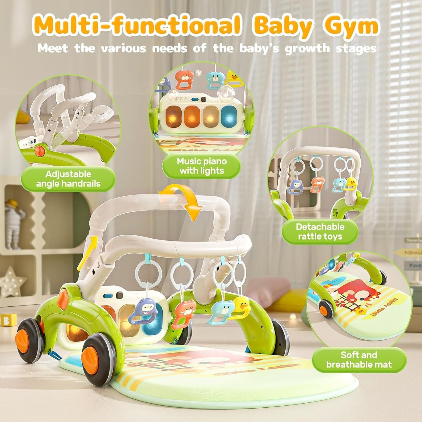 3 IN 1 MULTISTAGE WALKER FITNESS RACK