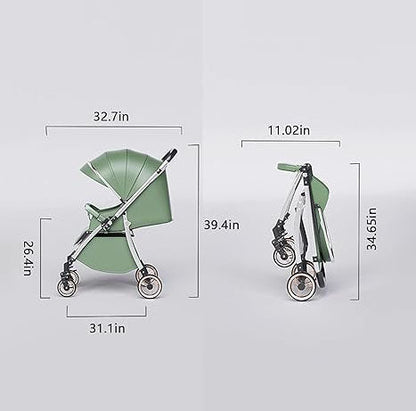 BABY FRIENDLY STROLLER WITH UMBRELLA CANOPY