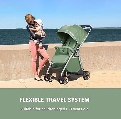 BABY FRIENDLY STROLLER WITH UMBRELLA CANOPY