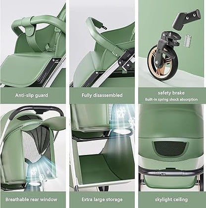 BABY FRIENDLY STROLLER WITH UMBRELLA CANOPY