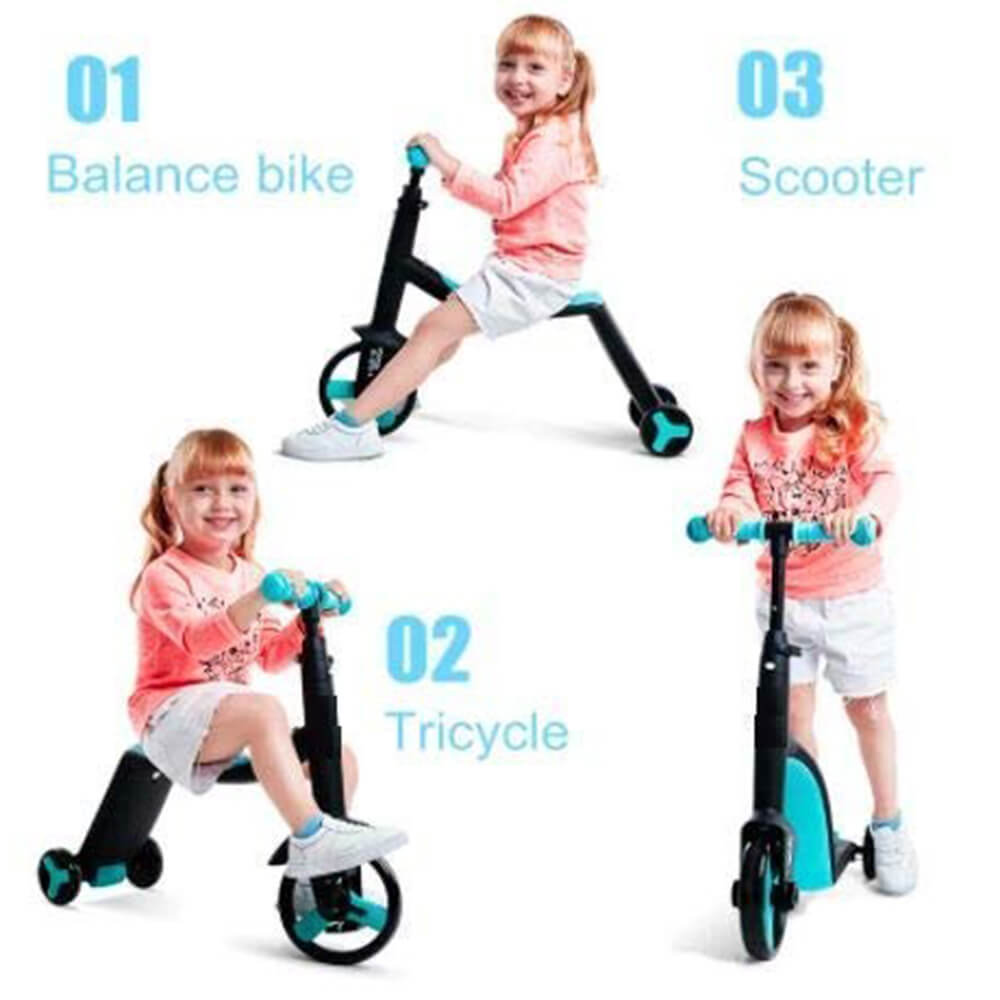 2 In 1 Multifunctional Kick Scooter & Tricycle