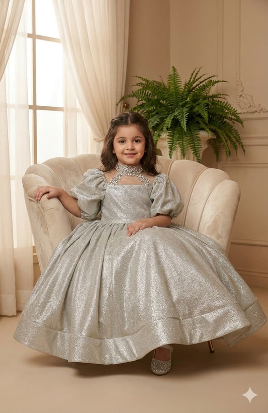 Silver Glow Party Frock