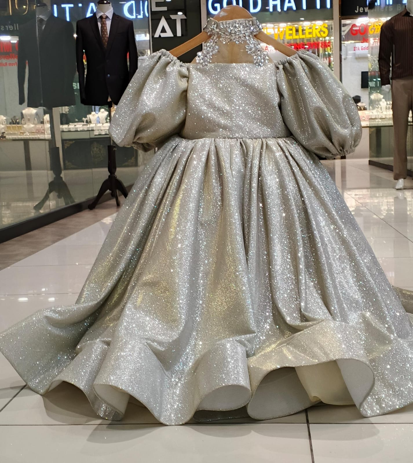 Silver Glow Party Frock