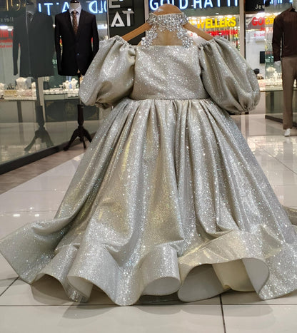 Silver Glow Party Frock