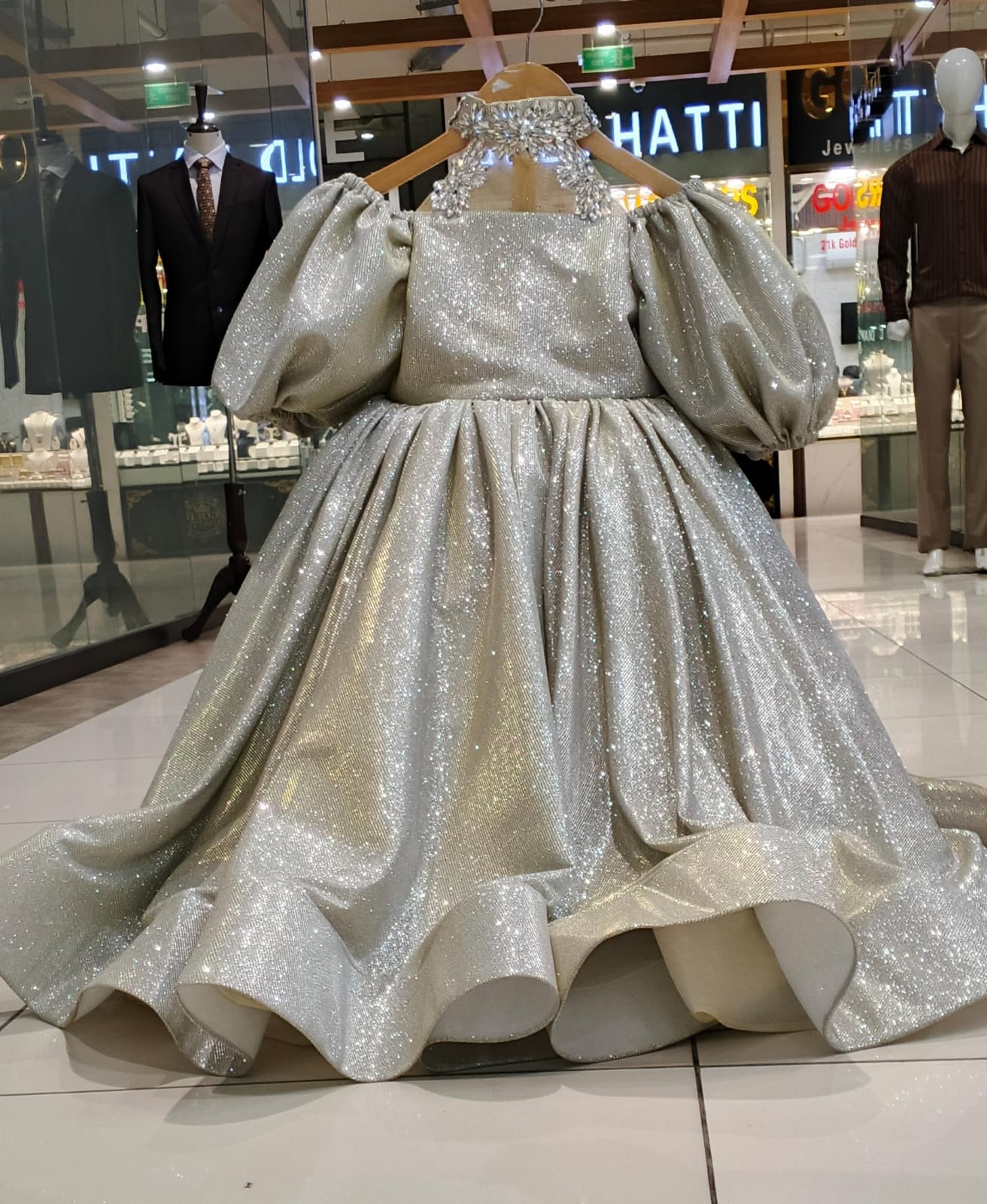 Silver Glow Party Frock