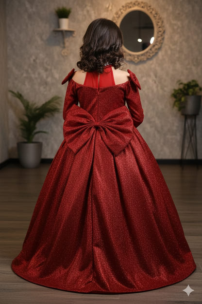 MONLIGHT FROCK RED COLOUR