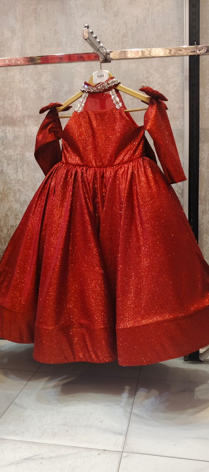 MONLIGHT FROCK RED COLOUR