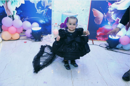 BLACK SEQUENCE FARI FROCK