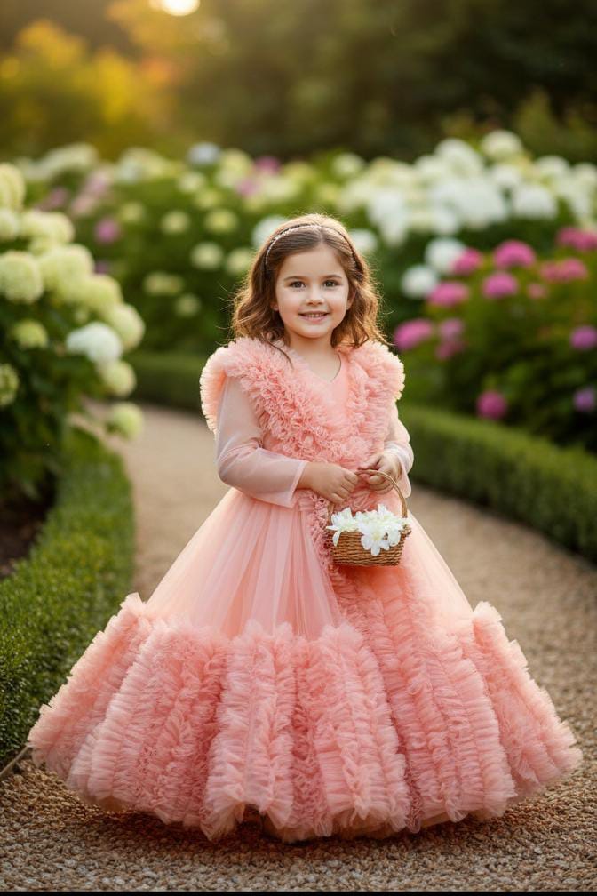 Designer Party Wear Frocks for Kids & Teens | Luxury Occasion Wear Gowns
