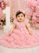 3D Flower Party Wear Dress