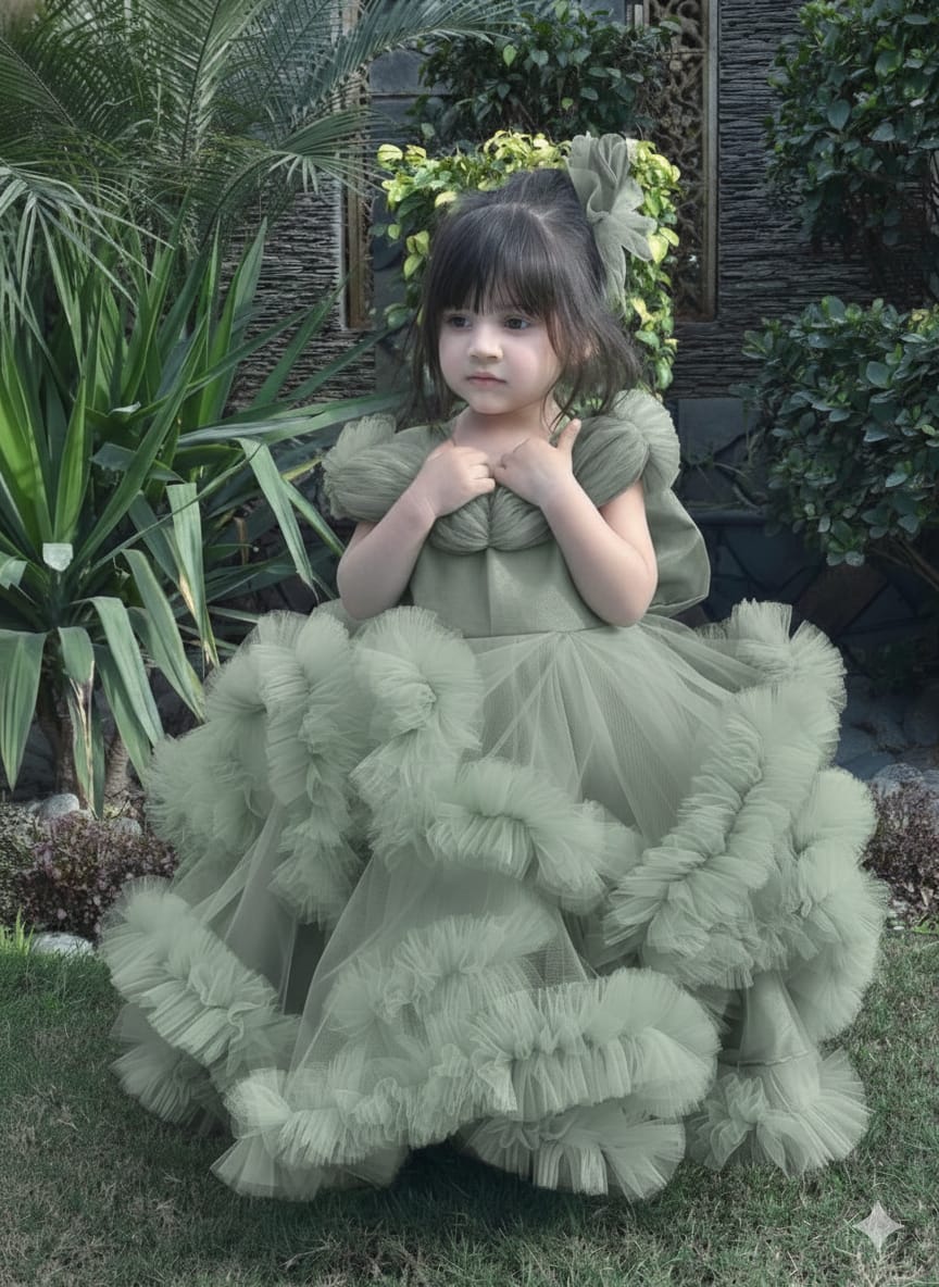 Fancy Tulle Party Wear Dress