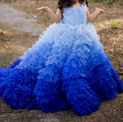 Yellow-Green Ombre Fairy Tail Dress