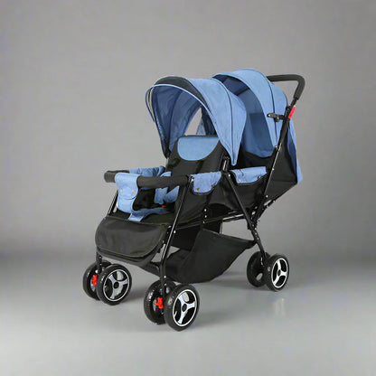 Baby Twin Foldable Stroller With Seat Adjustable