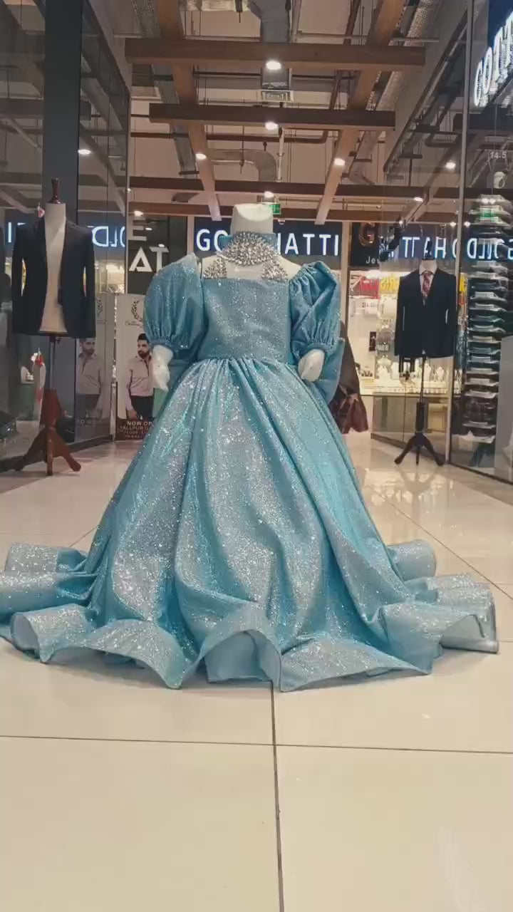 Aqua monligt fairy frock