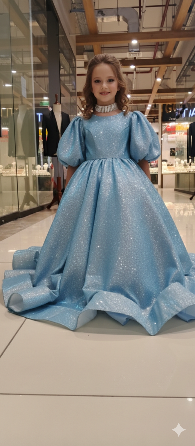 Aqua monligt fairy frock