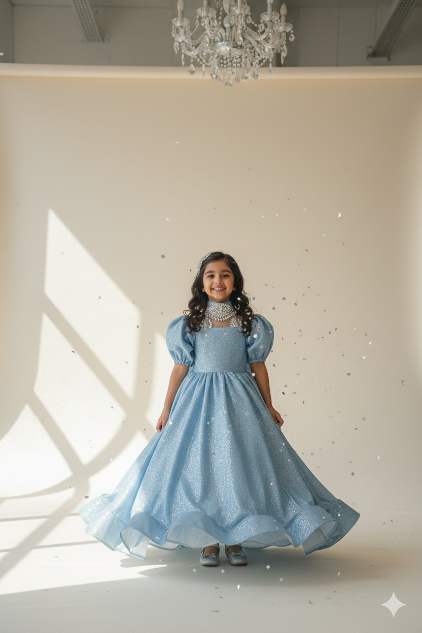 Aqua monligt fairy frock